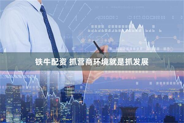 铁牛配资 抓营商环境就是抓发展