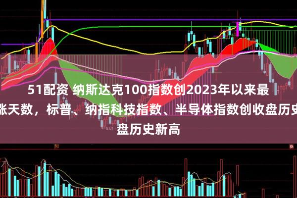 51配资 纳斯达克100指数创2023年以来最长连涨天数，标普、纳指科技指数、半导体指数创收盘历史新高